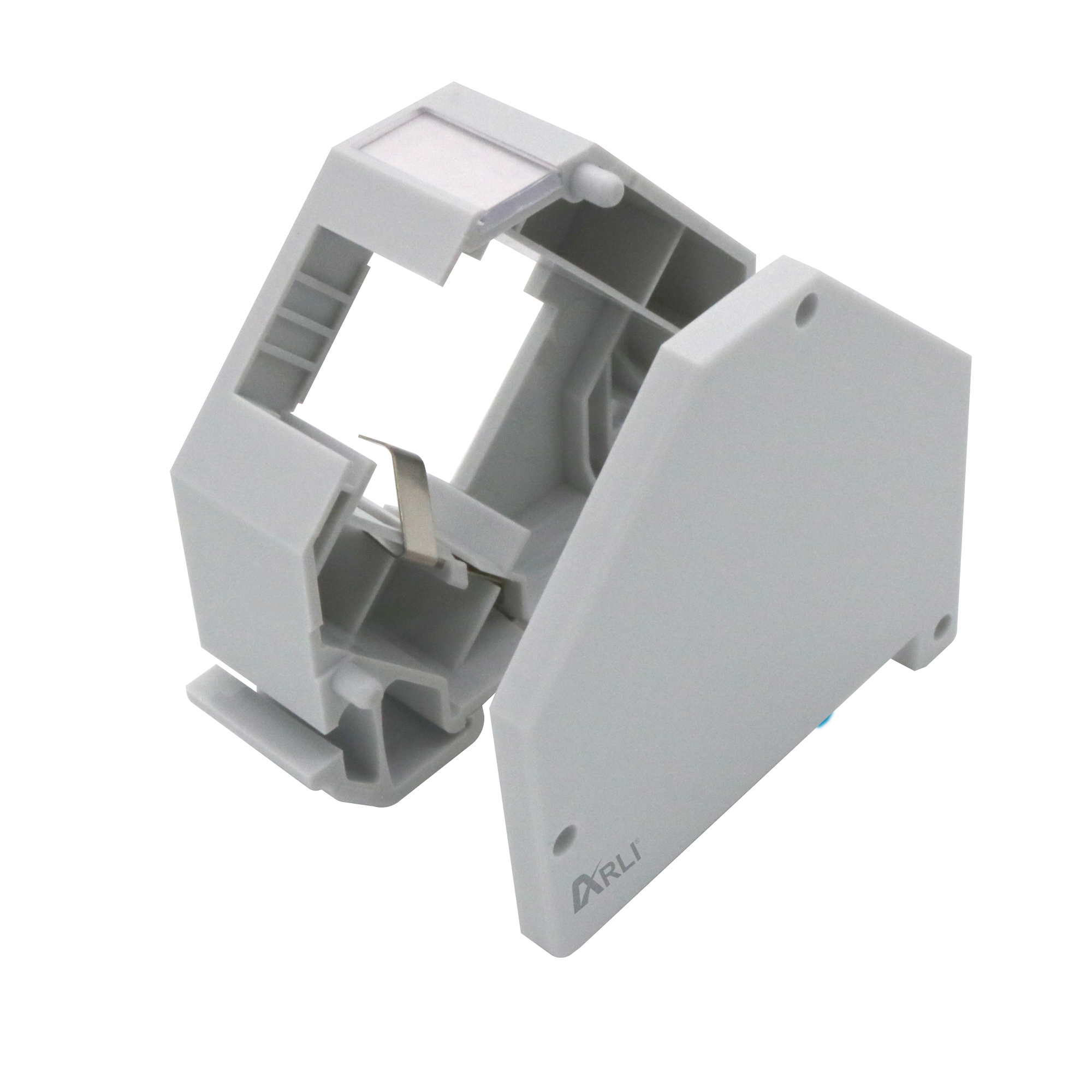 1357-arli-keytone-hutschiene-adapater-01 ARLI Hutschienenadapter für RJ45 Keystone Modul Halter Adapter für Hutschiene