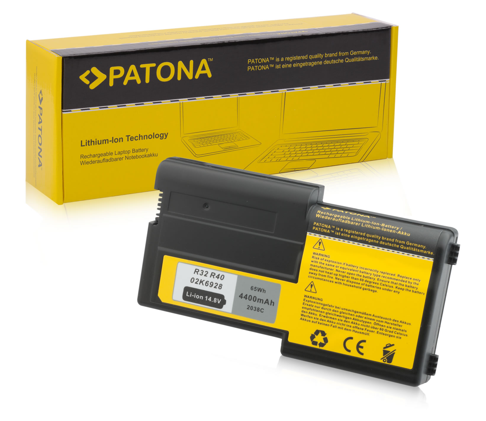 2038-5 Akku für IBM Thinkpad R32 R40 4400 mAh 02K6651 02K7057 02K6928 Laptop