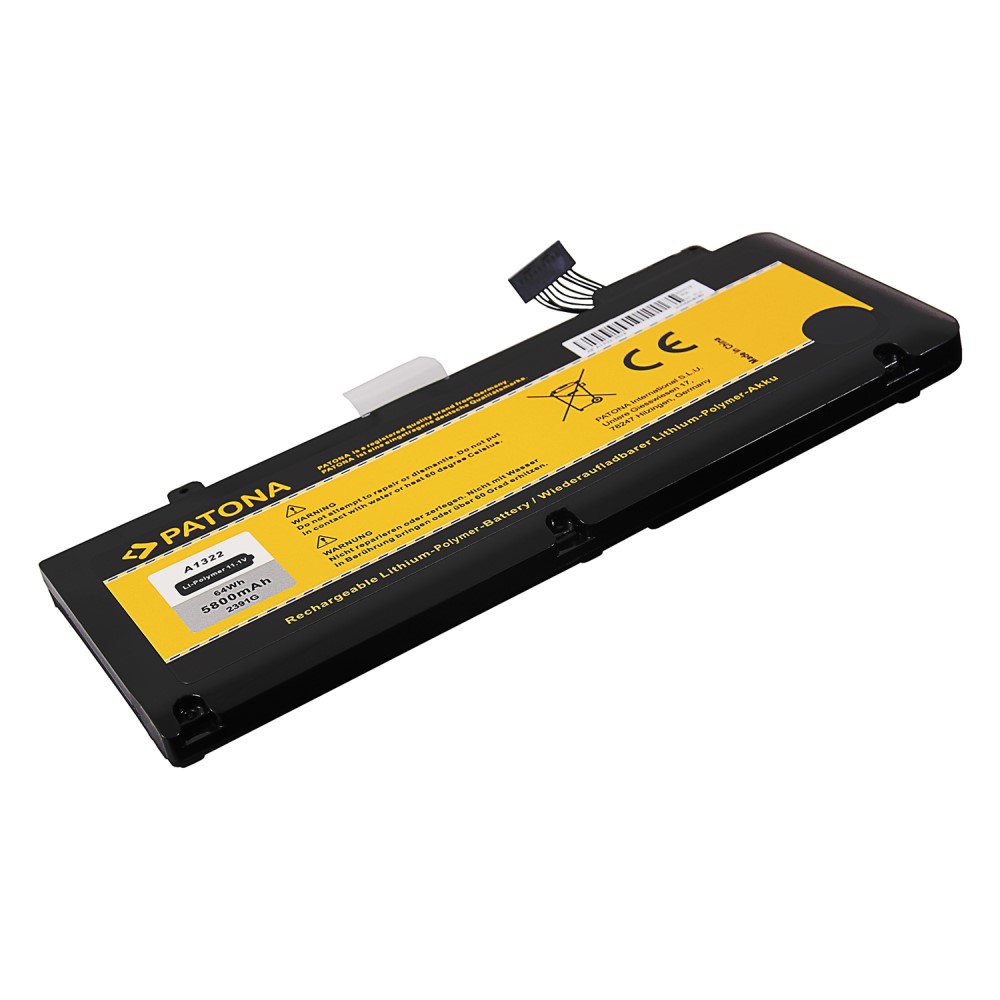 2391-3 PATONA Akku für Apple Macbook A1322 Mac Book Pro 13" A1278 13 zoll batterie Battery 020-6547-A 020-6765-A 661-5229 661-5391 661-5557 MB990LL/A MB991LL/A Unibody 2009 version 4400 mAh ersatzakku ersatz kompatibel