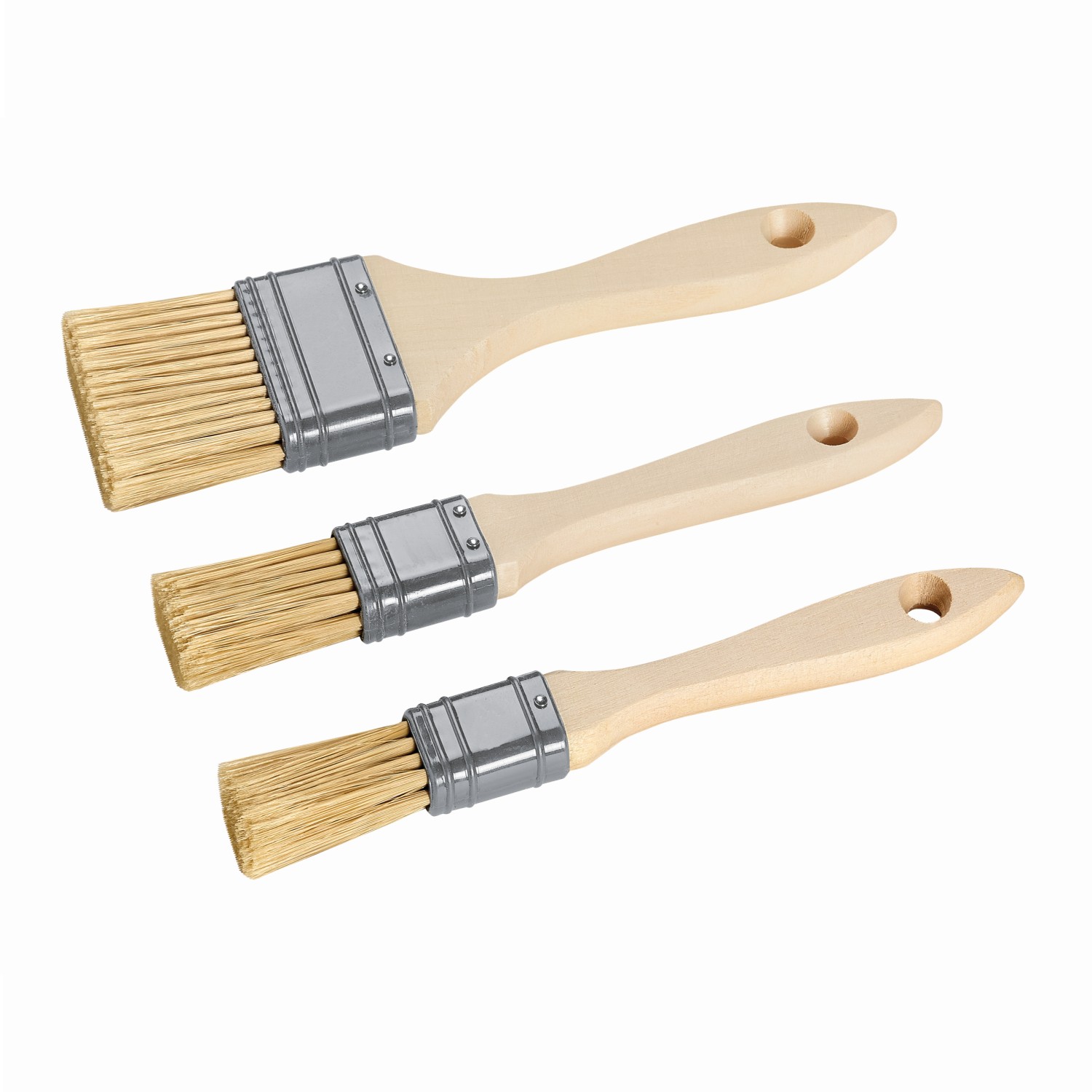 Flachpinsel Set 3 teilig Basic Pinsel Set mit 20 mm 25 mm 35 mm Breite Flachpinsel Set 3 teilig Basic Pinsel Set mit 20 mm 25 mm 35 mm Breite
