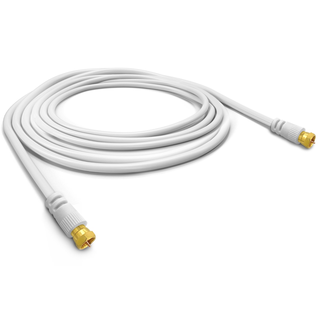 arli-anschlusskabel-135db-7-20m 10m ARLI HD Anschlusskabel weiss vergoldet max. 135 dB