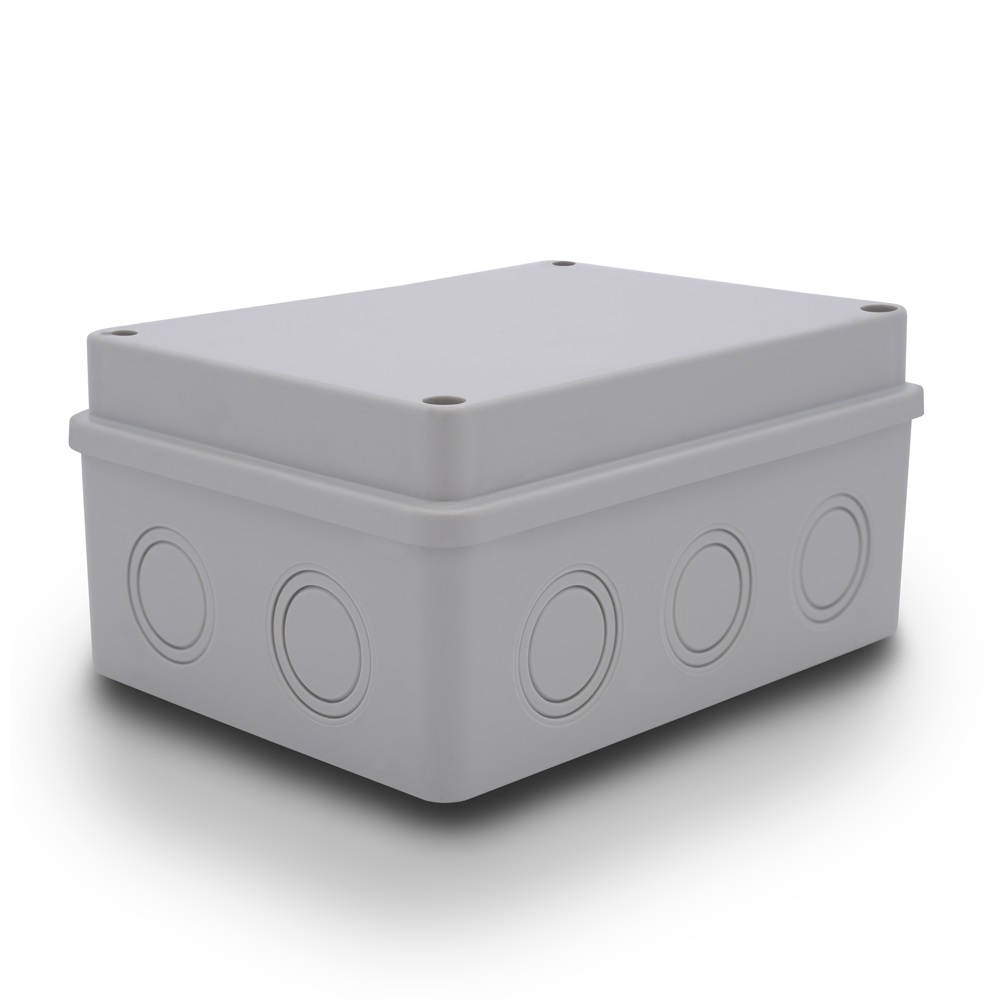 Aufputzdose-150x110x70 stromverteiler aufputzsteckdose abzweigdose verteilerdose außen aussen wasserdicht feuchtraumdose unterputz aufputz gehäuse kleinverteiler schaltschank ip54 ip65 kabel dose kabeldose außenbereich elektro keller kabelverschraubung m20 m25