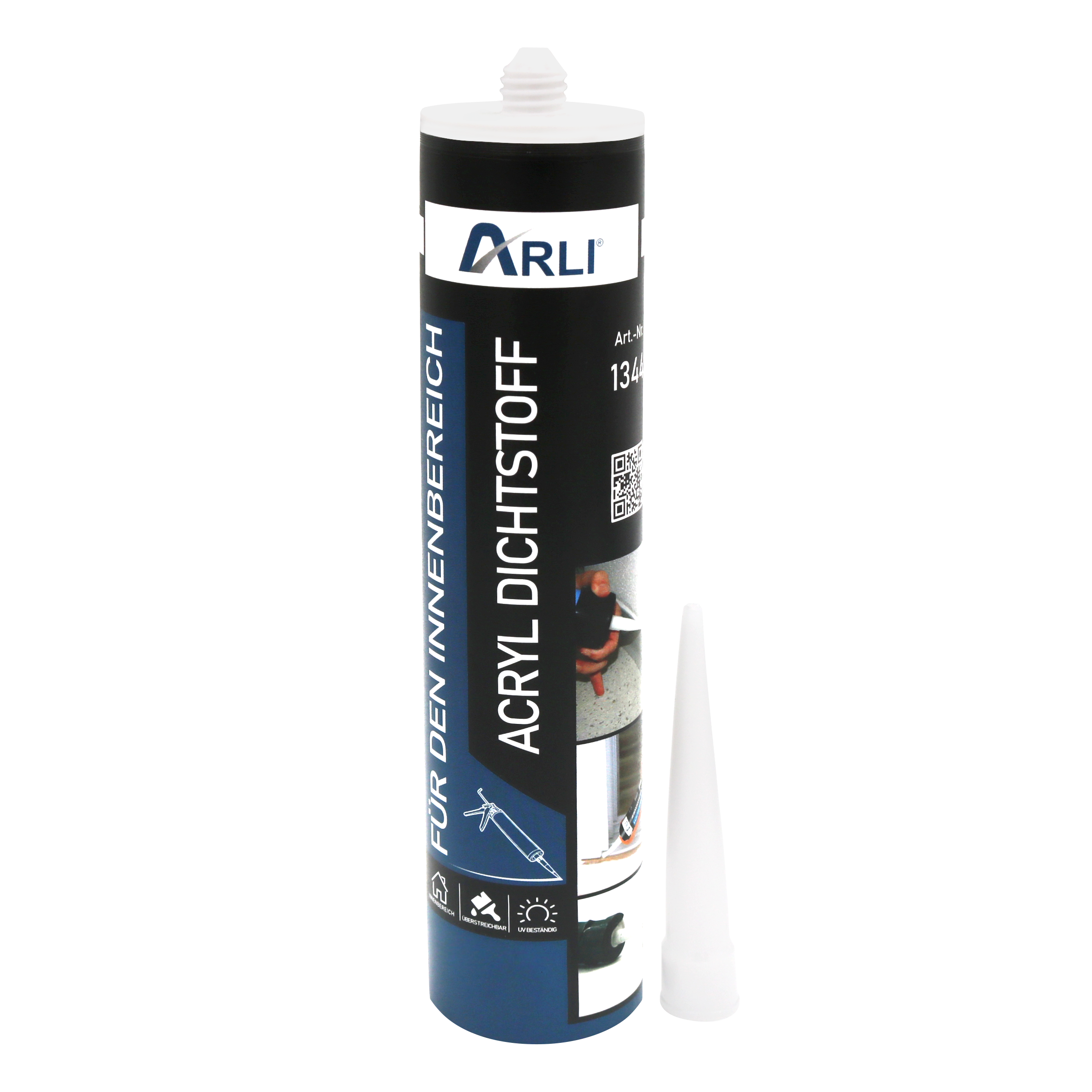 arli-acryl-1 ARLI Acryl 310ml weiß überstreichbare Dichtstoff Universal Bauacryl Maleracryl Fugendichter Dichtmasse