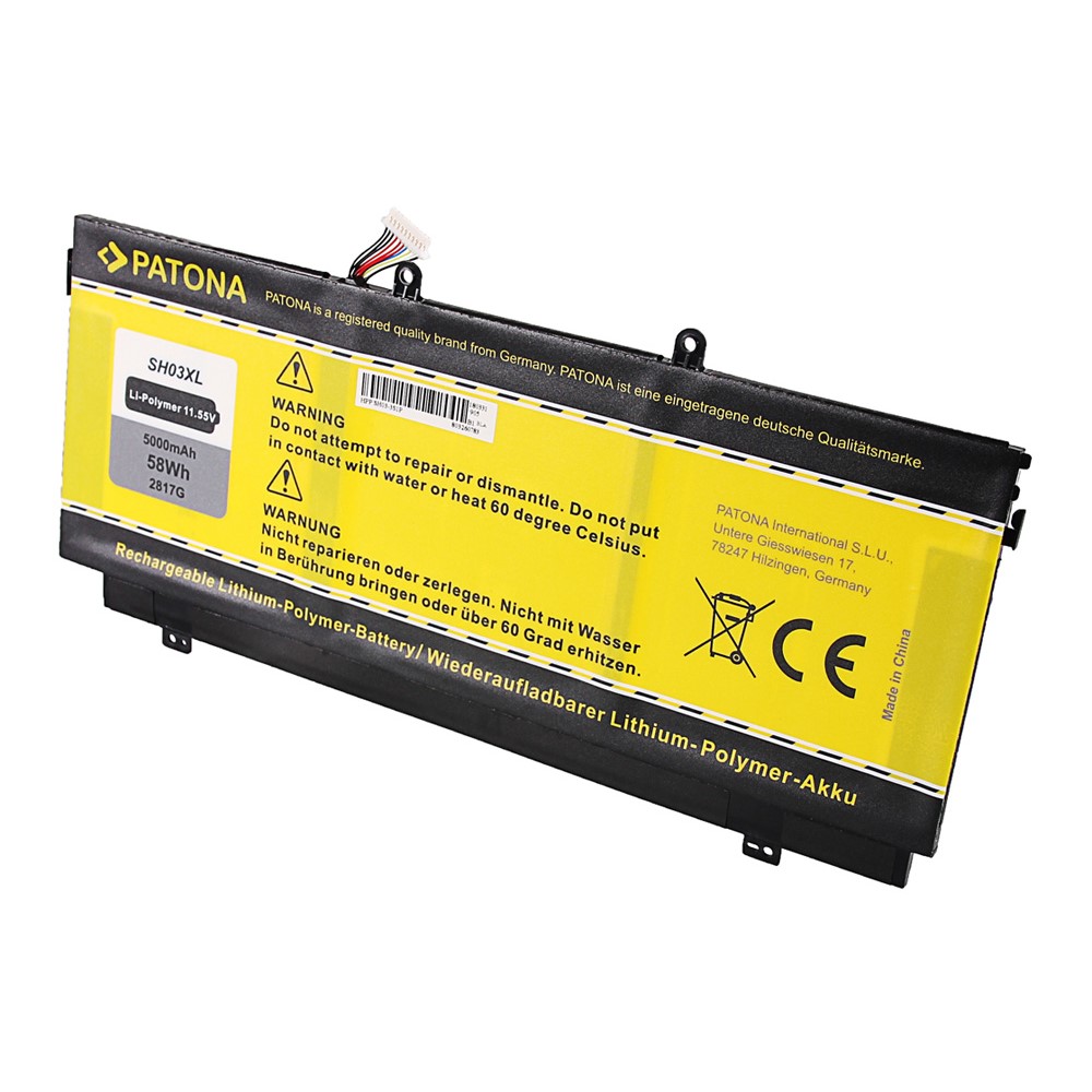 Akku HP Compaq Spectre X360 SH03 SH03XL HSTNN-LB7L 859026-421 859356-855 TPN-Q178 original arli patona laptop notebook SH03XL HSTNN-LB7L 859026-421 859356-855 TPN-Q178 13-W021TU 13-W020TU 13-W022TU 13-W033ng