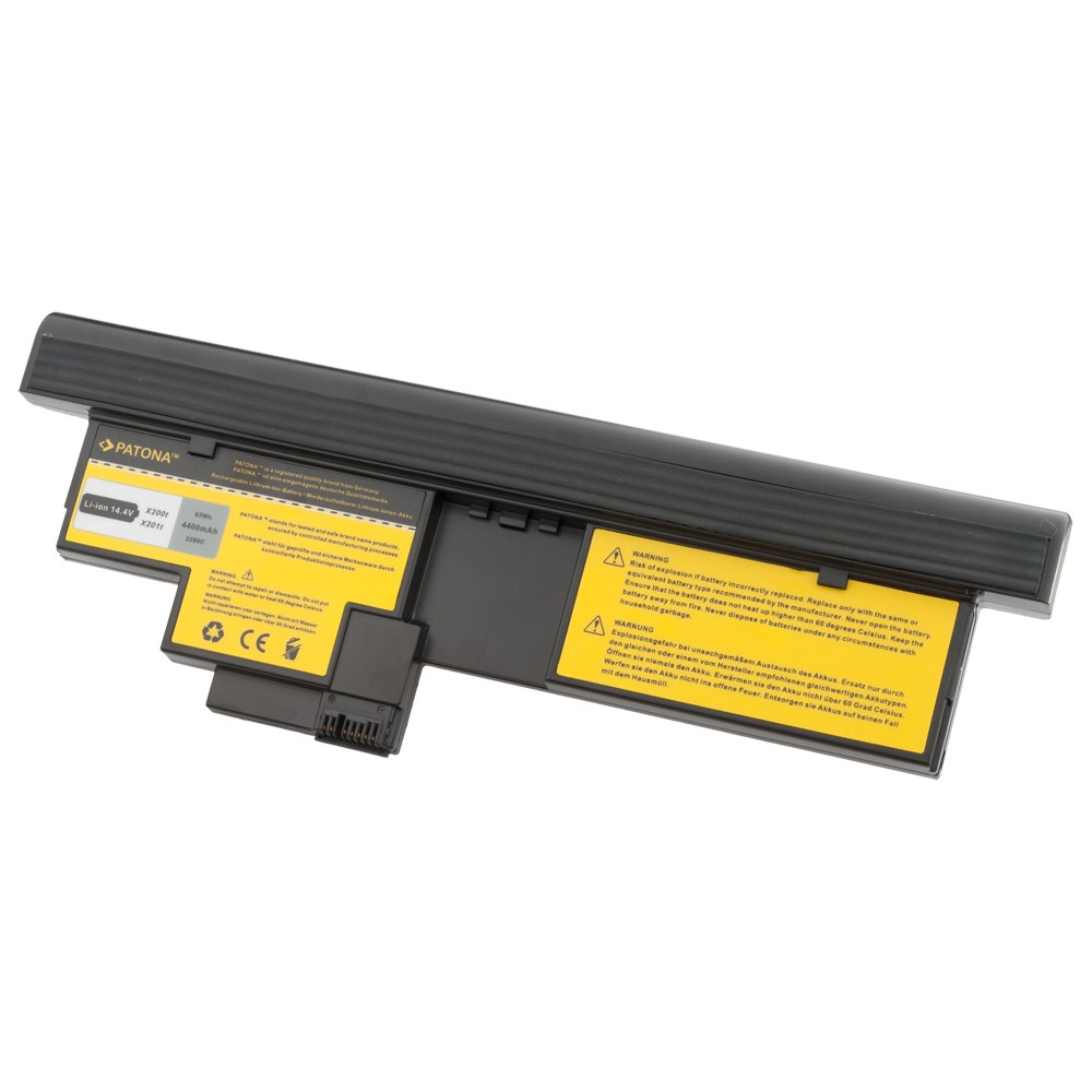 akku-lenovo-thinkpad-x200-2286-1 Akku Lenovo IBM Thinkpad X200 X201 Tablet PC 43R9256 43R9257 42T4564 4400 mAh original arli patona ersatzakku laptop notebook Tablet-PC