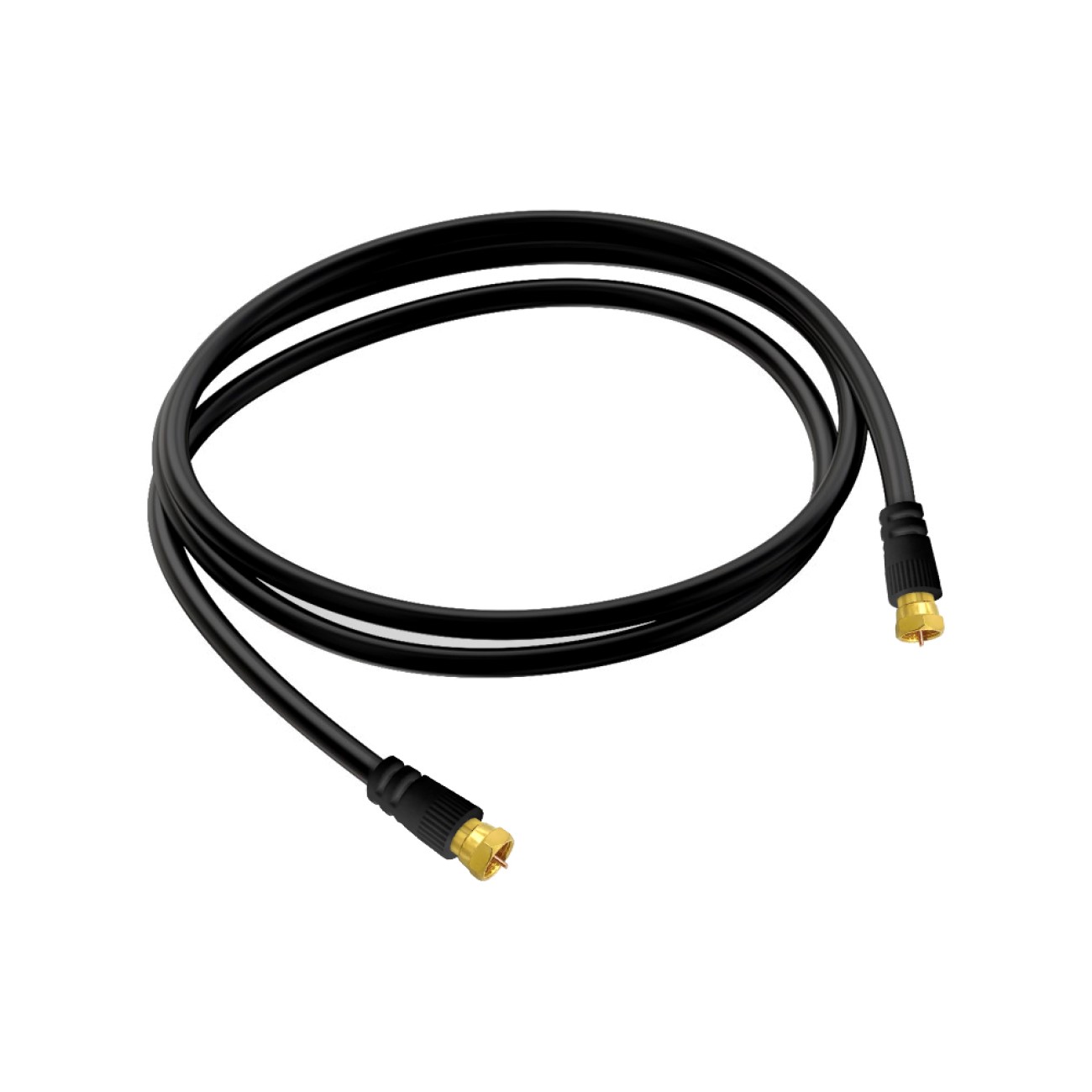 arli-anschlusskabel-135db-schwarz-1-3 2m ARLI HD Anschlusskabel schwarz vergoldet max. 135 dB