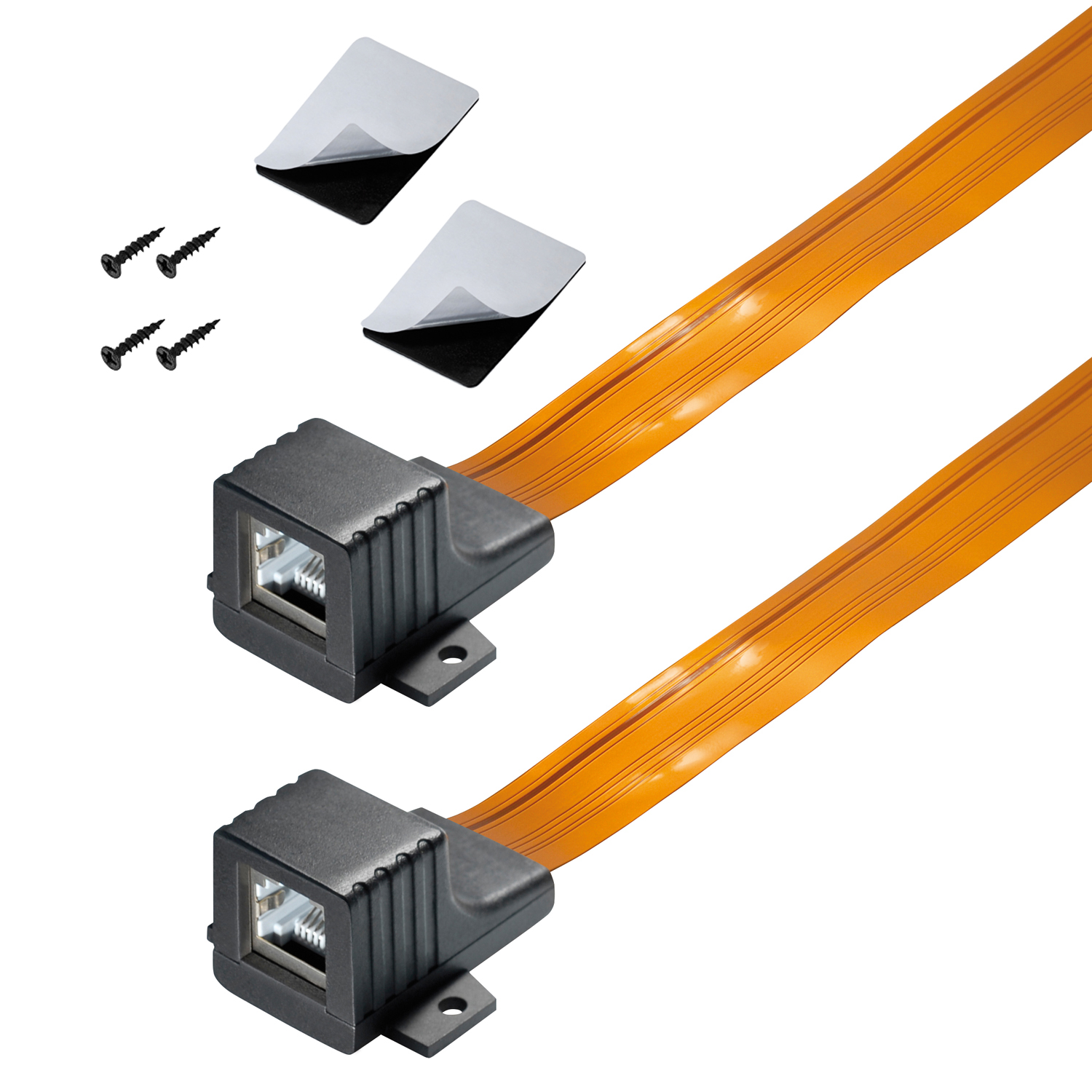 rj45-flachkabel-1 arli fensterdurchführung lan rj45 rj 45  kabel ultra ultraflach ultraslim slim flach flachkabel netzwerk netzwerkkabel patch patckabel balkon fenster tür durchführung dünnes schrauben klebepad ethernet klebe 25 cm 0,25 m 25cm 3x 3