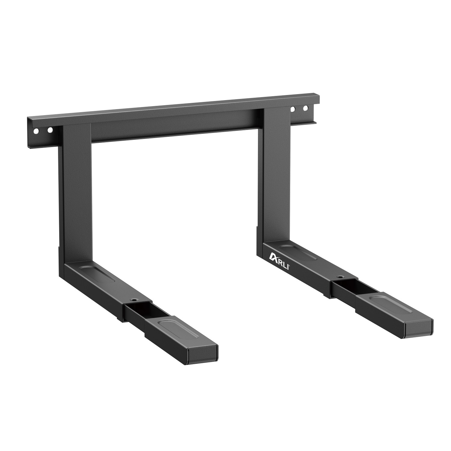 mikrowelle-halter-schwarz arli mywall mikrowellenhalterung wandregal küche mikrowelle schrank halter halterung regal boden unterbau mikrowellenregal mikrowellenhalter wand schwarz black universal microwelle wandhalterung ausziehbar mini backofen