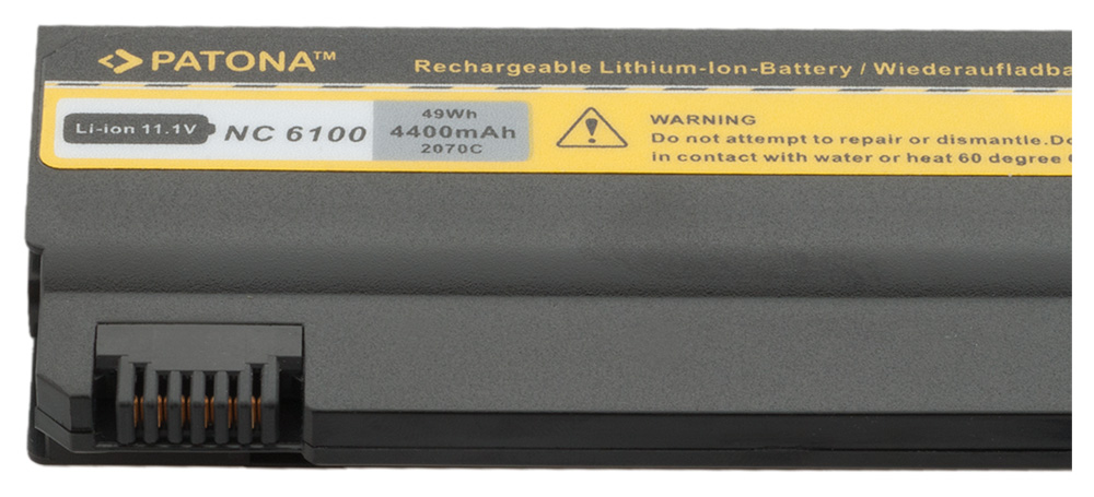 akku-hp-nc6100-2070-4 Akku HP Compaq NC6110 6910p 6710b 6710s 6715s NC6120 NC6230 NC6320 NX5100 4400 mAh original arli patona laptop notebook NC6105 NC6110 NC6115 NC6120 NC6200 NC6220 NC6230 NC6300 NC6320 NC6400 NX5100 NX6100 NX6105