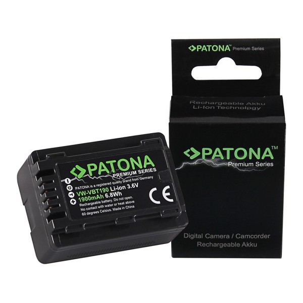 Battery for Panasonic VW-VBT190 VBT190EK HC-V757 V777 VX878 WX979 WX878 T71 T76 TM90