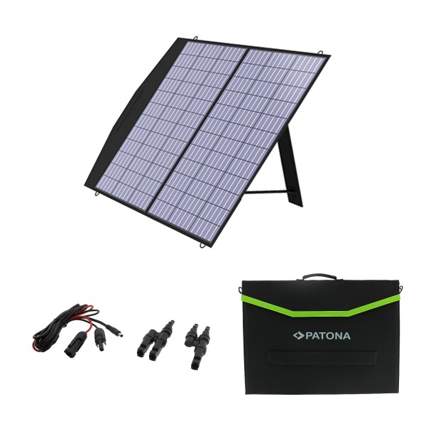PATONA Platinum 100W Foldable 2 Solar Panel Solar Panel with DC Output