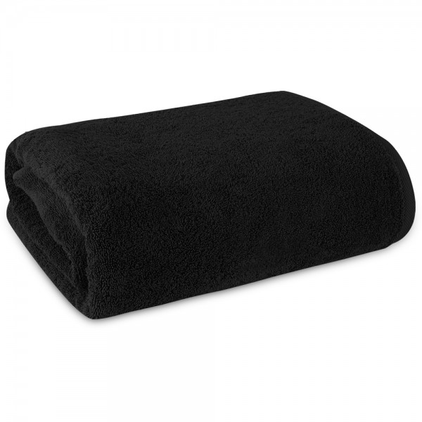 ARLI bath towel 60 x 120 cm black - 100% cotton