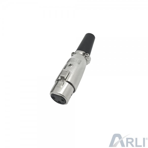 ARLI XLR-Kupplung 3 polig mit Zugentlastung