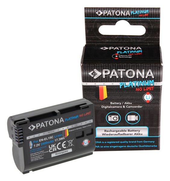 Platinum Battery EN-EL15C for Nikon Z5 Z6 Z7 D500 D800 D850 D7000 D7100 D7200 VFB12802